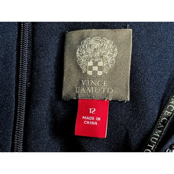 Vince Camuto Sequined Snake Embossed Long Sleeve Dress Sz 12 Silver Gray NEW - Picture 5 of 8